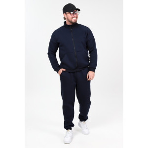 Костюм двойка мужской 2109/2 футер 3-х нитка с начесом (р-ры: 48-58) темно-синий