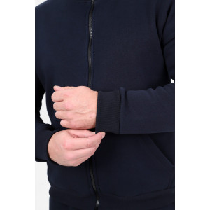 Костюм двойка мужской 2109/2 футер 3-х нитка с начесом (р-ры: 48-58) темно-синий