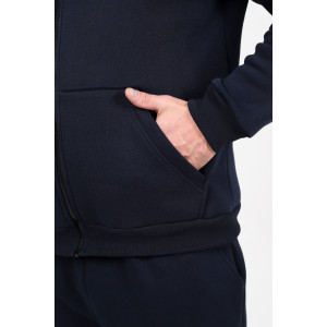 Костюм двойка мужской 2109/2 футер 3-х нитка с начесом (р-ры: 48-58) темно-синий