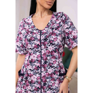 Халат женский 2087/1 кулирка (р-ры: 48-62) розовый