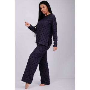 Пижама женская "Лёгкость 3" махра (р-ры: 44-54) графит