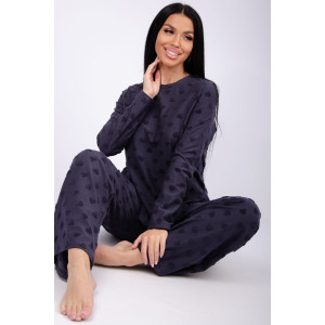 Пижама женская "Лёгкость 3" махра (р-ры: 44-54) графит