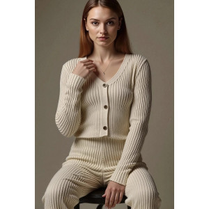 Костюм двойка женский №7 057748 вязаный трикотаж (р-ры: S-M)