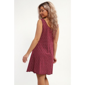 Сорочка женская №30144 кулирка (р-ры: 46-56) бордо