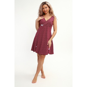 Сорочка женская №30144 кулирка (р-ры: 46-56) бордо