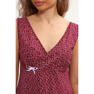 Сорочка женская №30144 кулирка (р-ры: 46-56) бордо