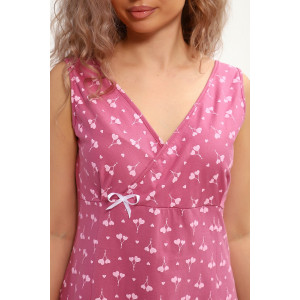 Сорочка женская №30143 кулирка (р-ры: 46-56) пудра