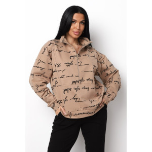 Толстовка женская ХЗ01 футер 2-х нитка (р-ры: 46-60) буквы