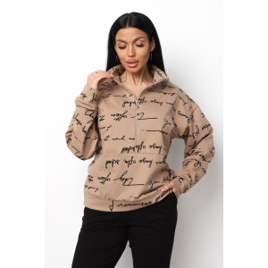 Толстовка женская ХЗ01 футер 2-х нитка (р-ры: 46-60) буквы