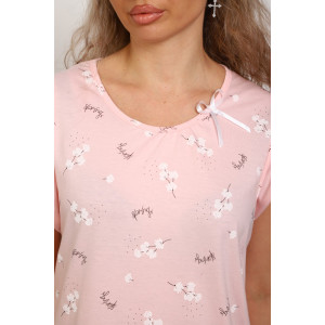 Сорочка женская №313 кулирка (р-ры: 50-60) розовый