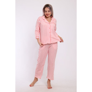 Пижама женская №211 кулирка (р-ры: 44-54) розовый