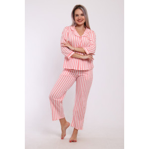 Пижама женская №211 кулирка (р-ры: 44-54) розовый