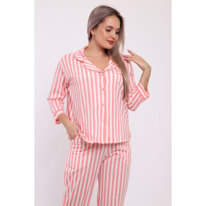 Пижама женская №211 кулирка (р-ры: 44-54) розовый