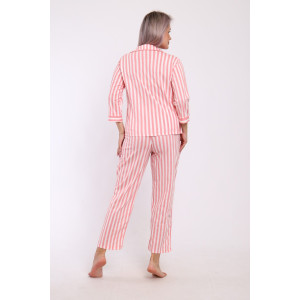 Пижама женская №211 кулирка (р-ры: 44-54) розовый