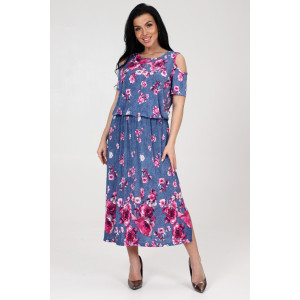 Платье женское "Эдем" ПлМ-10 масло (последний размер) джинс-купон 52