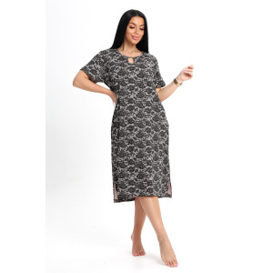 Туника женская №205 интерлок (р-ры: 50-60) коричневый