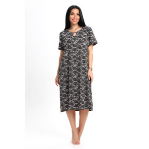 Туника женская №205 интерлок (р-ры: 50-60) коричневый