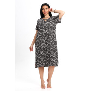 Туника женская №205 интерлок (р-ры: 50-60) коричневый