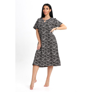 Туника женская №205 интерлок (р-ры: 50-60) коричневый