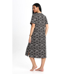 Туника женская №205 интерлок (р-ры: 50-60) коричневый