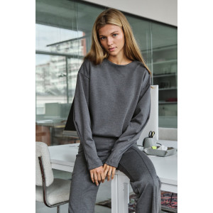 Костюм двойка женский №057817 джерси (р-ры: 42-46) серый