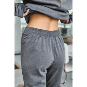 Костюм двойка женский №057817 джерси (р-ры: 42-46) серый