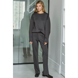 Костюм двойка женский №057817 джерси (р-ры: 42-46) коричневый