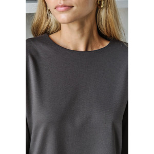 Костюм двойка женский №057817 джерси (р-ры: 42-46) коричневый