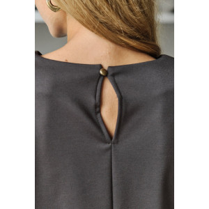 Костюм двойка женский №057817 джерси (р-ры: 42-46) коричневый