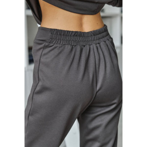 Костюм двойка женский №057817 джерси (р-ры: 42-46) коричневый