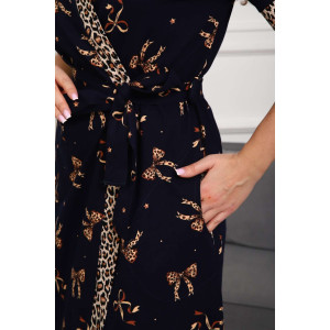 Пеньюар двойка женский №193т/1 кулирка (р-ры: 46-54) темно-синий