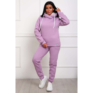 Костюм двойка женский №162фН велсофт-футер (р-ры: 46-56) сиреневый