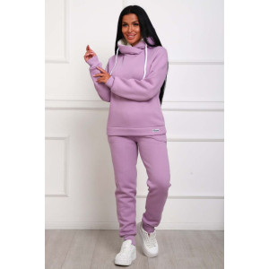 Костюм двойка женский №162фН велсофт-футер (р-ры: 46-56) сиреневый