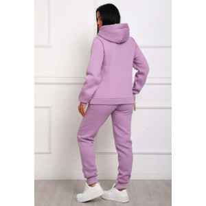 Костюм двойка женский №162фН велсофт-футер (р-ры: 46-56) сиреневый