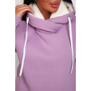 Костюм двойка женский №162фН велсофт-футер (р-ры: 46-56) сиреневый