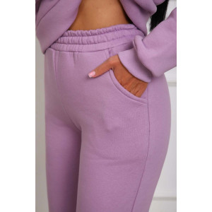 Костюм двойка женский №162фН велсофт-футер (р-ры: 46-56) сиреневый