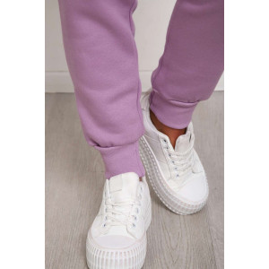 Костюм двойка женский №162фН велсофт-футер (р-ры: 46-56) сиреневый