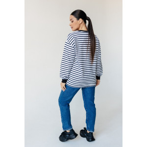 Свитшот женский 900 5027 футер с лайкрой (последний размер) тёмно-синий 48-50,52-54