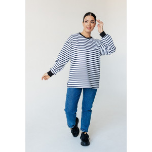 Свитшот женский 900 5027 футер с лайкрой (последний размер) тёмно-синий 48-50,52-54