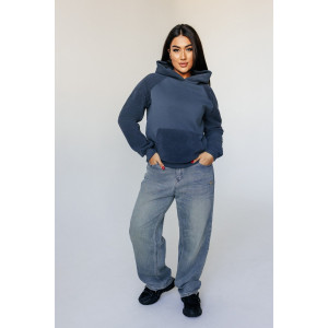 Толстовка женская ТАФ-255 8030 трикотаж (последний размер) серый 44-46,56-58