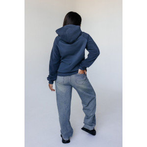 Толстовка женская ТАФ-255 8030 трикотаж (последний размер) серый 44-46,56-58