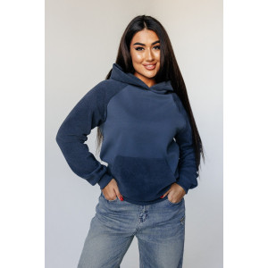 Толстовка женская ТАФ-255 8030 трикотаж (последний размер) серый 44-46,56-58