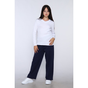 Брюки детские "Челси" текстильное полотно (последний размер) синий 164