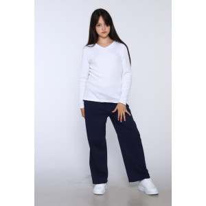 Брюки детские "Челси" текстильное полотно (последний размер) синий 164