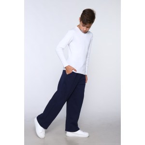 Брюки детские "Челси" текстильное полотно (последний размер) синий 164