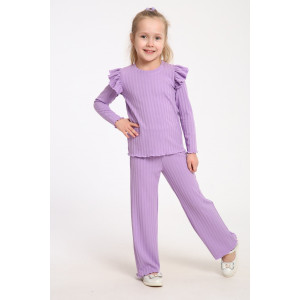 Костюм двойка детский МЛШ "Камилла" лапша (последний размер) сиреневый 164