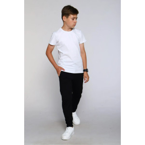 Футболка детская Ф1 кулирка с лайкрой (последний размер) белый 158