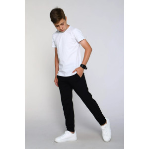 Футболка детская Ф1 кулирка с лайкрой (последний размер) белый 158