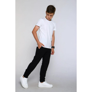 Футболка детская Ф1 кулирка с лайкрой (последний размер) белый 158