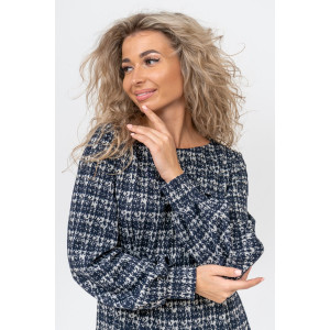 Платье женское П-035 жаккард (последний размер) абстракция 54,56